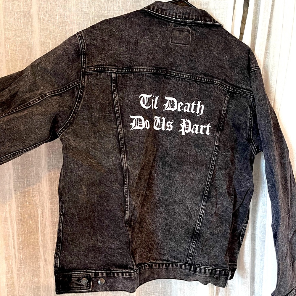 Til Death Black Denim Jacket